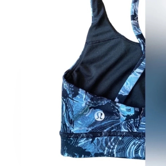 LULULEMON | Energy Bra Eternal Wave Starlight Black Sz 6 - Picture 5 of 8